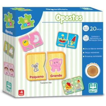 Imagem de Jogo De Encaixe Opostos Com 20 Peças Da Nig Brinquedos 0417 - 2ksports