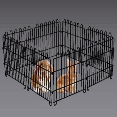 Imagem de Cercadinho Para Cachorro Pets Cães Pequenos Canil Portátil Sem Porta 6