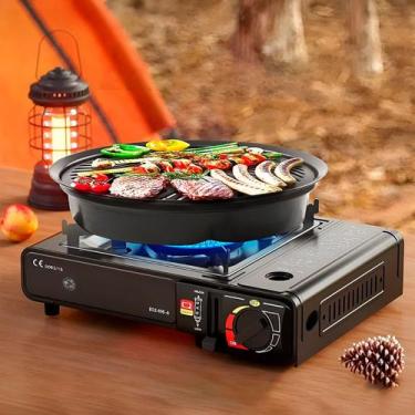 Imagem de Mini Fogareiro A Gás Portátil Multiuso Acampamento - ShopMix