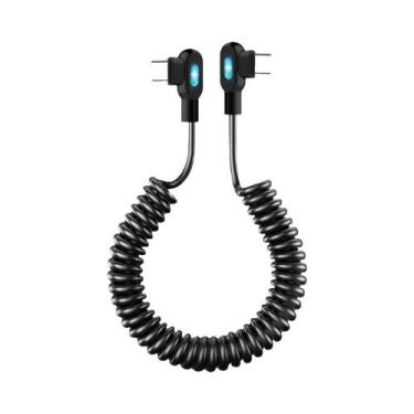 Imagem de Cabo USB C Para Tipo C De Carregamento Rápido 6A Com Conector Duplo Pa