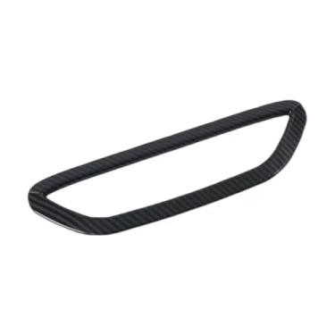 Imagem de Grade de carro para farol traseiro para sobrancelha compatível com C-HR 2017 asa de teto traseiro alça de tigela tira de acabamento de carbono decoração (moldura de luz de freio traseira)