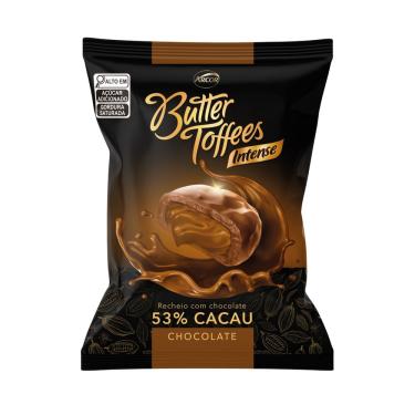 Imagem de Bala Chocolate Chocolate 53% Cacau Butter Toffees Intense 90g