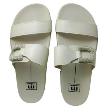 Imagem de Chinelo Feminino Birken Moleca 5436.433 com Fivela (BRANCO, BR, Adulto, Numérico, 36)