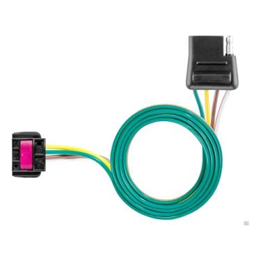 Imagem de CURT 56541 Cablagem de reboque personalizada de 4 pinos do lado do veículo, serve para Buick Encore GX, Chevrolet Trailblazer