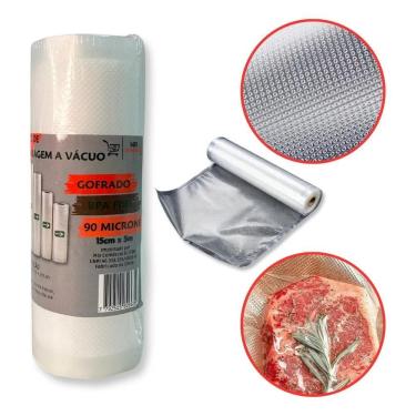 Imagem de 2X Embalagens Seladora 15Cmx5M Cetro Vacuum Sealer Electrolu