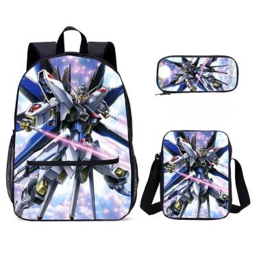 Imagem de Conjunto de mochilas Gundams School para crianças (3 unidades)