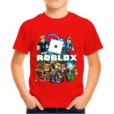 Imagem de Camiseta Camisa Infantil Juvenil Gamer Roblox MD4 - Casetal, Vermelho,