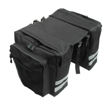 Imagem de Bolsa Lateral de Prateleira Traseira Bicicleta Mochila Montanha Selim Bagagem Viagem Rack Armazenamento Traseiro Wear- com Faixa Reflexiva