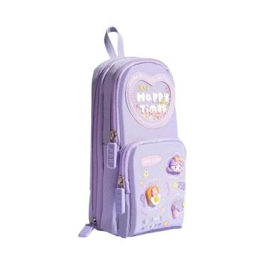 Imagem de Mochila Escolar Multifuncional De Grande Capacidade E Estojo Para Mate