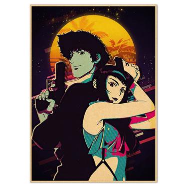 Imagem de Pôster de arte de parede com imagem Cowboy Bebop Anime 30x40cm