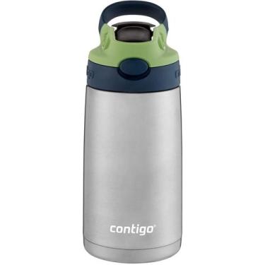 Imagem de Garrafa Termica Inox Squeeze Infantil Autospout 384Ml Verde - Contigo