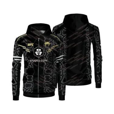 Imagem de Jaqueta Com Capuz E Zíper Para Homens UFC 2026 Nurmagomedov, Moda Casu