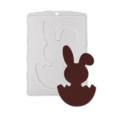 Imagem de Forma de Acetato Coelho Ovo M - 5028 Crystal - Rizzo Confeitaria