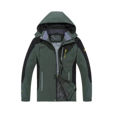 Imagem de Jaqueta Masculina Grande Impermeável E À Prova De Vento Para Caminhada