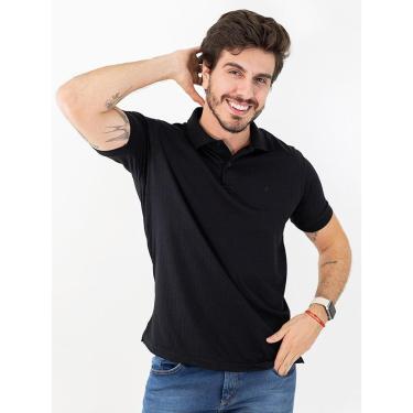 Imagem de Camisa Polo Tradicional Algodão Textura Quadriculada Anticorpus-Masculino