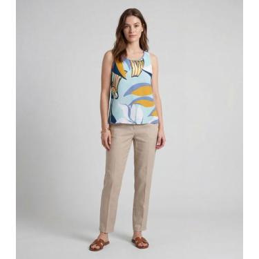 Imagem de Regata Feminina Em Viscose Infinita Cor Azul, M, Azul