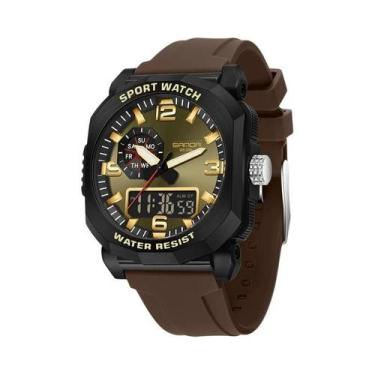 Imagem de Relógio De Pulso Masculino LED Analógico Digital À Prova d'Água, Relóg