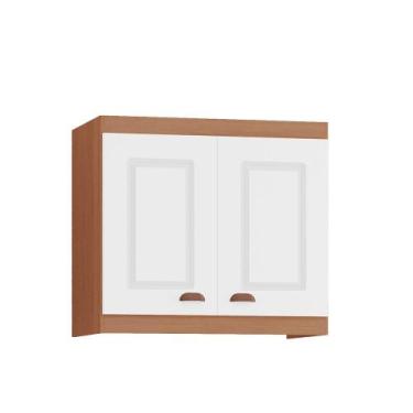 Imagem de Armário Aéreo Pequeno Cozinha Safira New 100 MDF 2 Portas - MH Móveis,