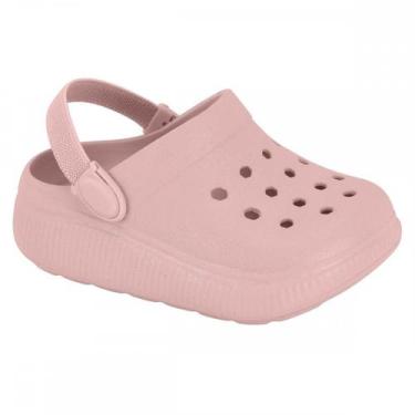 Imagem de Sandalia Molekinha 2749200 Babucha Infantil, Rosa, 23/24