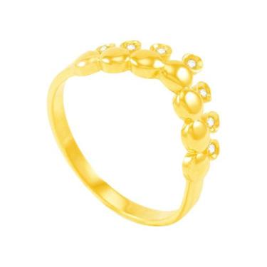 Imagem de Anel em Ouro 18K Coroa com Diamantes - AU4987 - BRUNA TESSARO JOIAS, 1