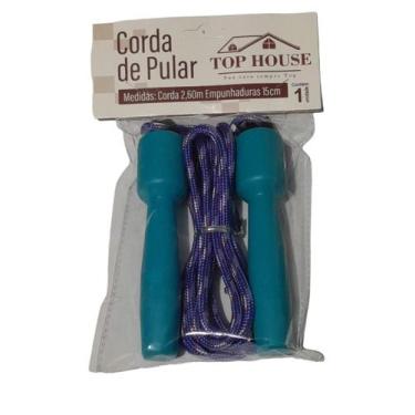 Imagem de Corda de Pular Esportiva 2,6 Metros e Empunhaduras de 15 cm - TOP RIO,