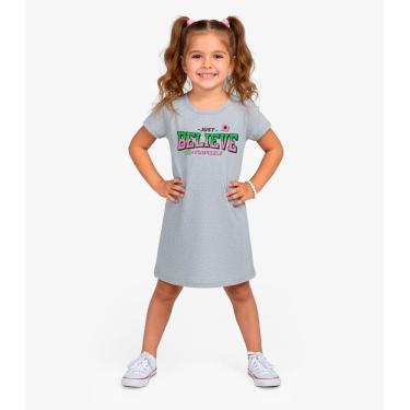 Imagem de Vestido Infantil em Molecotton Select Cinza