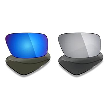 Imagem de 2 pares de lentes polarizadas de substituição da Mryok para óculos de sol Oakley Twitch – Opções