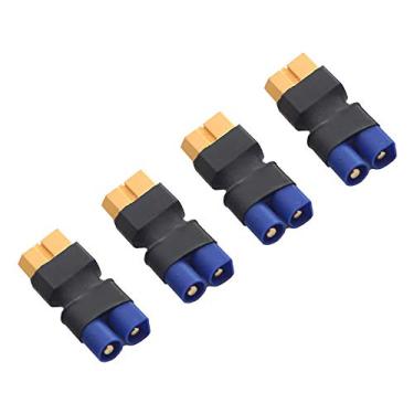 Imagem de Fly RC 4 pçs xt60 plugue conector fêmea -> adaptador de plugue macho ec3 para bateria Lipo (XT 60 fêmea para EC3 macho)