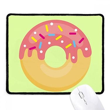 Imagem de Mousepad rosa rosquinha sobremesa doce tapete de borracha para jogos