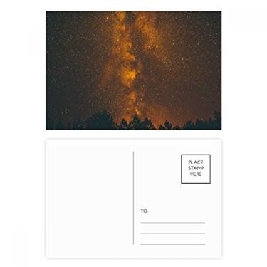 Imagem de Conjunto de cartão postal Orange Dark Sky Fog Cartão de felicitações de aniversário
