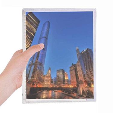 Imagem de Caderno City Stars Night Sky com folhas soltas e agenda recarregável