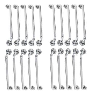 Imagem de Alça de Apoio 60cm Barra Inox Kit 20 Unidades Acessivel Idoso Gestante Deficiente Banheiro Segurança Box Corrimao Suporte Resistente