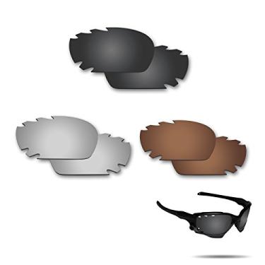 Imagem de Fiskr Lentes de reposição anti-água salgada para óculos de sol Oakley Jawbone ventilado/jaqueta de corrida ventilada