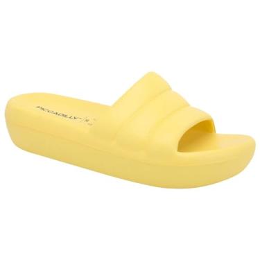 Imagem de Chinelo Ortopédico Super Leve Marshmallow Nuvem Impacto Conforto Esporão Tamanho:39;Cor:Amarelo;Gênero:Mulher