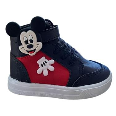 Imagem de Tenis Bebe Infantil Botinha Personagem Bota Sapato Calçado Infantil Menino Sapatinho Bebê (TENISMICKEY, BR, Criança de 1 a 3 anos, Numérico, 19)