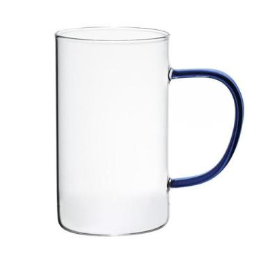 Imagem de Caneca Vidro Boro Com Alça ul 300 Ml Mimo Style Tc22132