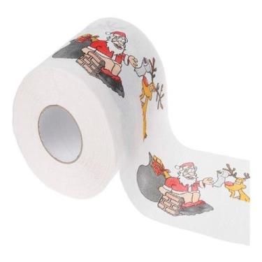 Imagem de Papel Higiênico Decorativo Natalino Folha De Papai Noel - Topmixshop