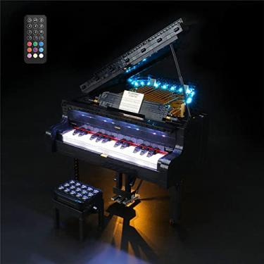 Imagem de GEAMENT LED Light Kit (Remote Control) Compatible with Lego Grand Piano - for Ideas 21323 Building Model (Model Set Not Included)