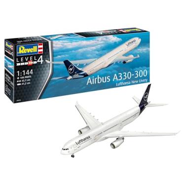 Imagem de Revell 03816 Airbus A330-300 - Lufthansa New Livery Kit de modelo de plástico não construído/não pintado escala 1:144