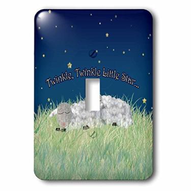 Imagem de 3dRose lsp_210601_1 Twinkle Little Star Sleeping Sheeping Single Toggle Switch