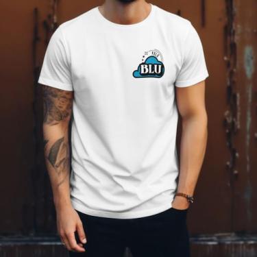 Imagem de Camiseta Masculina Casual Polo Blu Moderna em Algodão do P ao G1, Bran