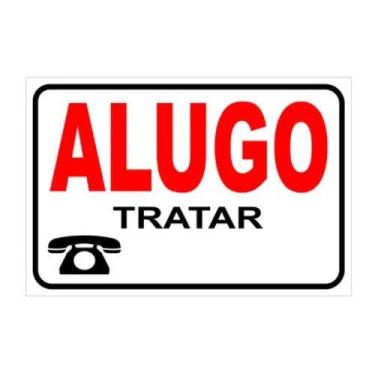 Imagem de Placa sinalização alugo aluga-se 20x30 - pacific