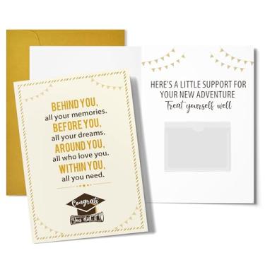 Imagem de TEEZWONDER Cartão de formatura - Cartão Behind You com envelope 12,4 cm x 17,5 cm - Enfermeira PhD Masters Degree College Graduation Gifts for Her Him Gifts for Women