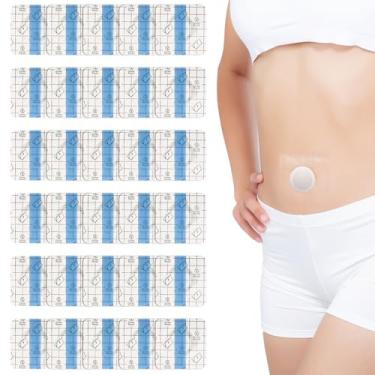 Imagem de Embalagem de óleo de rícino 30 peças para umbigo, adesivos descartáveis de malha de óleo de rícino autoadesivos, à prova d'água, altamente absorventes de algodão orgânico (óleo não incluído)