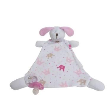 Imagem de Naninha Bebê Cheirinho Porta Chupeta com guizo e prendedor de chupeta 