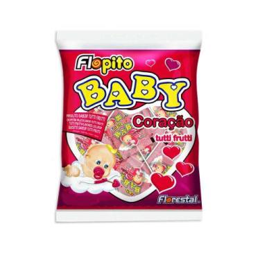 Imagem de Pirulito Baby Coração Tutti Frutti  200g - Florestal