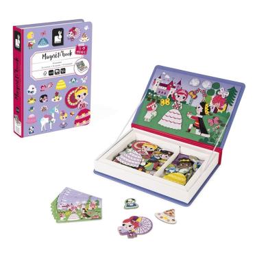 Imagem de Livro Magnético Princesas Brinquedo Infantil Didático Em Madeira - Janod