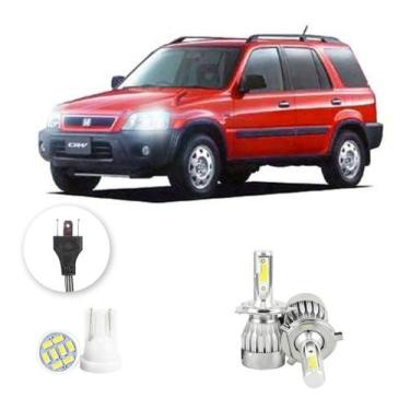 Imagem de Kit Lampadas Led Honda Crv 2000 A 2003 H4 20000lm - V10, Branco