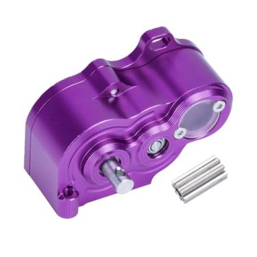 Imagem de 1/10 RC Transmission Speed Gearbox,LCG Crawler R2 Metal Transmission Low Center of Gravity Gearbox for 1/10 RC Car SCX10 TRX4 RC4WD Capra Axle DIY Chassis(Purple)