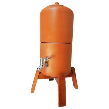 Imagem de Purificador Filtro De Argila Com Copo Água Ceramica Rustico - Meu Filt